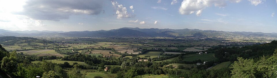 Panorama di Anghiari, Valtiberina